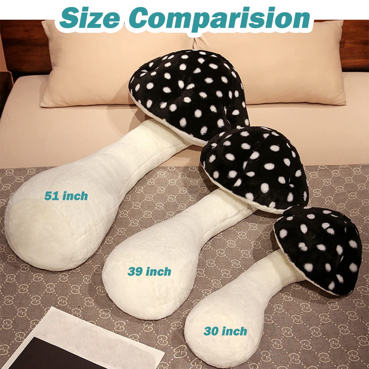 Soft Mushroom Plush Pillow