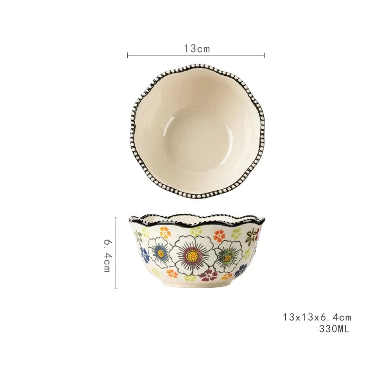 The Blooming of Oz Embossed Ceramic Bowls