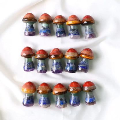 Seven Chakra Mushroom Crystal