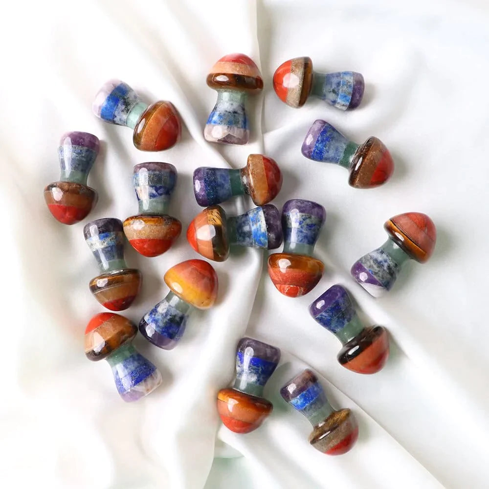 Seven Chakra Mushroom Crystal