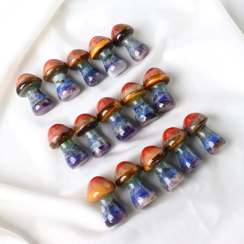 Seven Chakra Mushroom Crystal