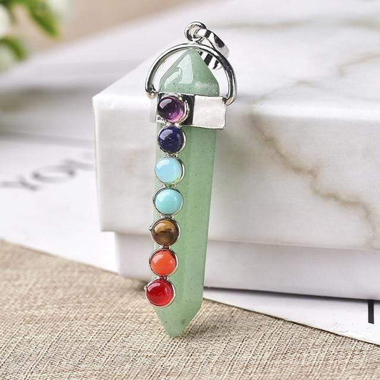 Seven Chakras Amulet Pendant Necklace