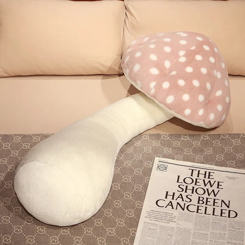 Soft Mushroom Plush Pillow