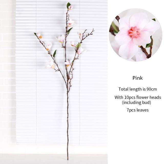 Silk Magnolia Branch (90cm)
