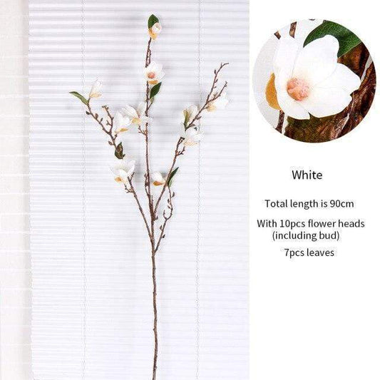 Silk Magnolia Branch (90cm)