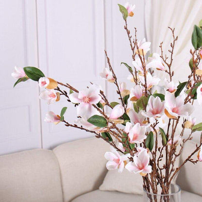 Silk Magnolia Branch (90cm)