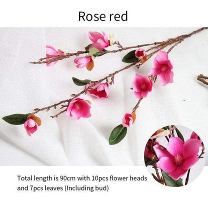 Silk Magnolia Branch (90cm)