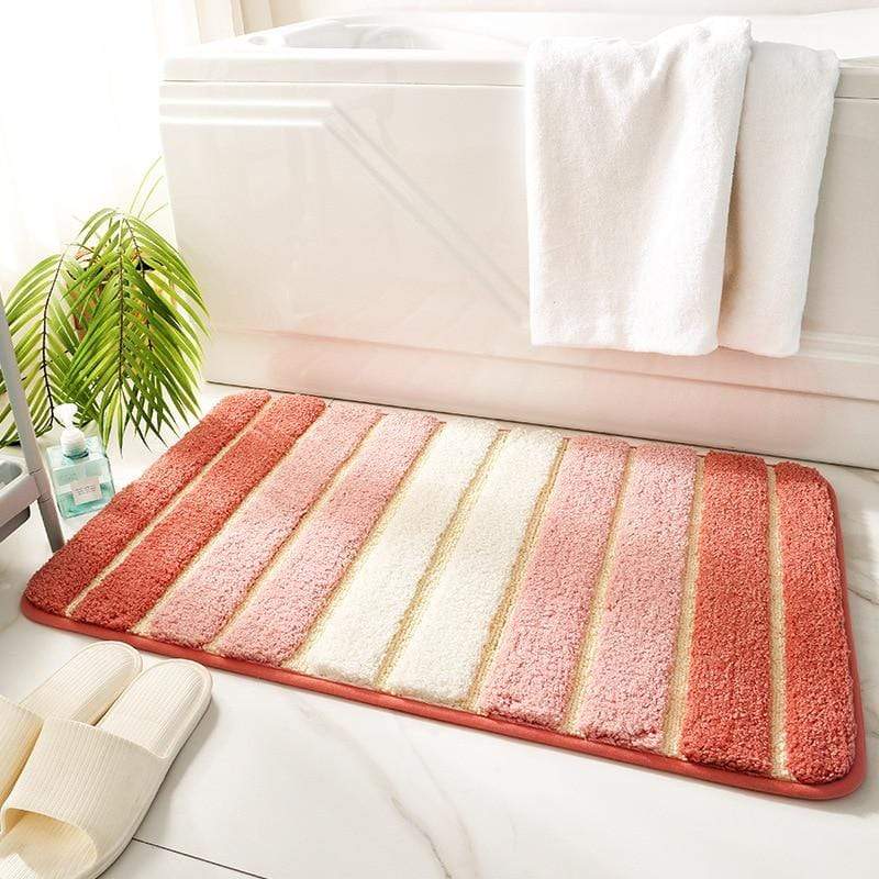 Simple Striped Bath Mat Bath Mat