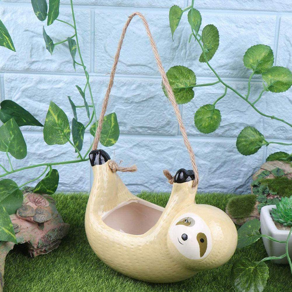 Sloth Flower Pot