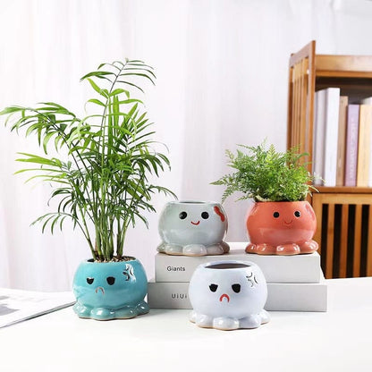 Small Octopus Mood Flowerpots