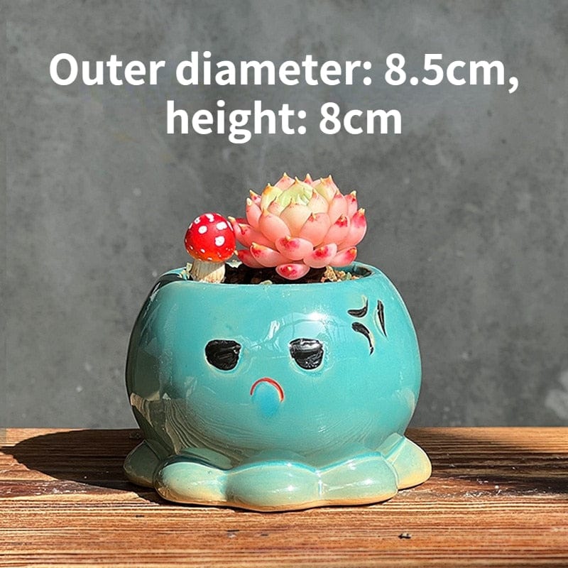 Small Octopus Mood Flowerpots