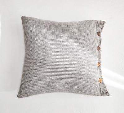 Soft Cotton Button Cushion Cover