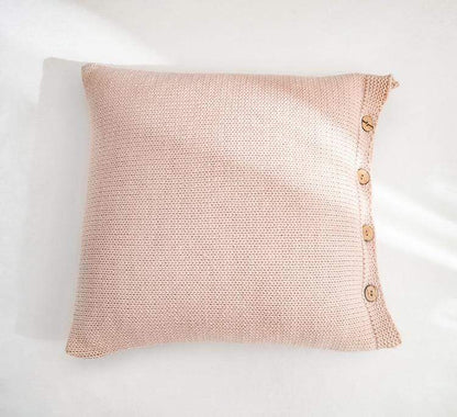 Soft Cotton Button Cushion Cover