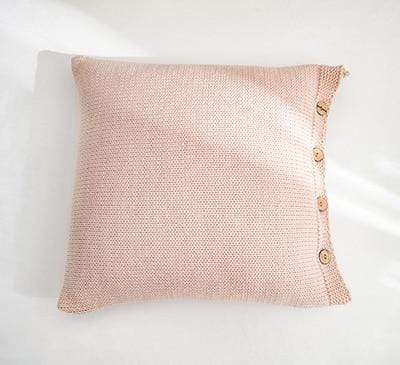 Soft Cotton Button Cushion Cover