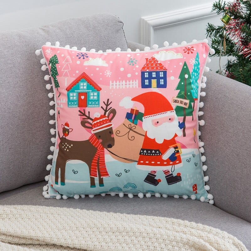 Soft Velvet Christmas Cushion Cover
