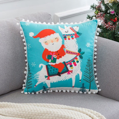 Soft Velvet Christmas Cushion Cover