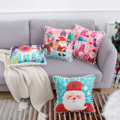 Soft Velvet Christmas Cushion Cover