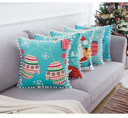 Soft Velvet Christmas Cushion Cover