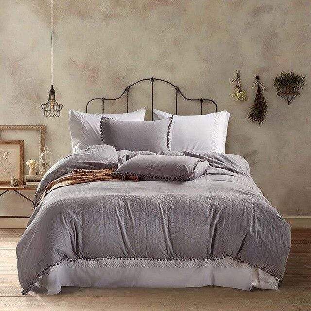 Solid Color Bedding Set Quilts & Sets