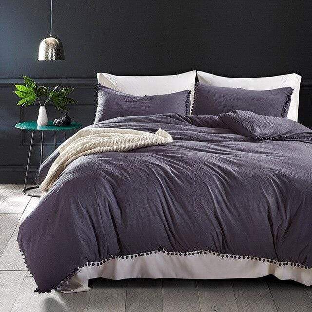 Solid Color Bedding Set Quilts & Sets