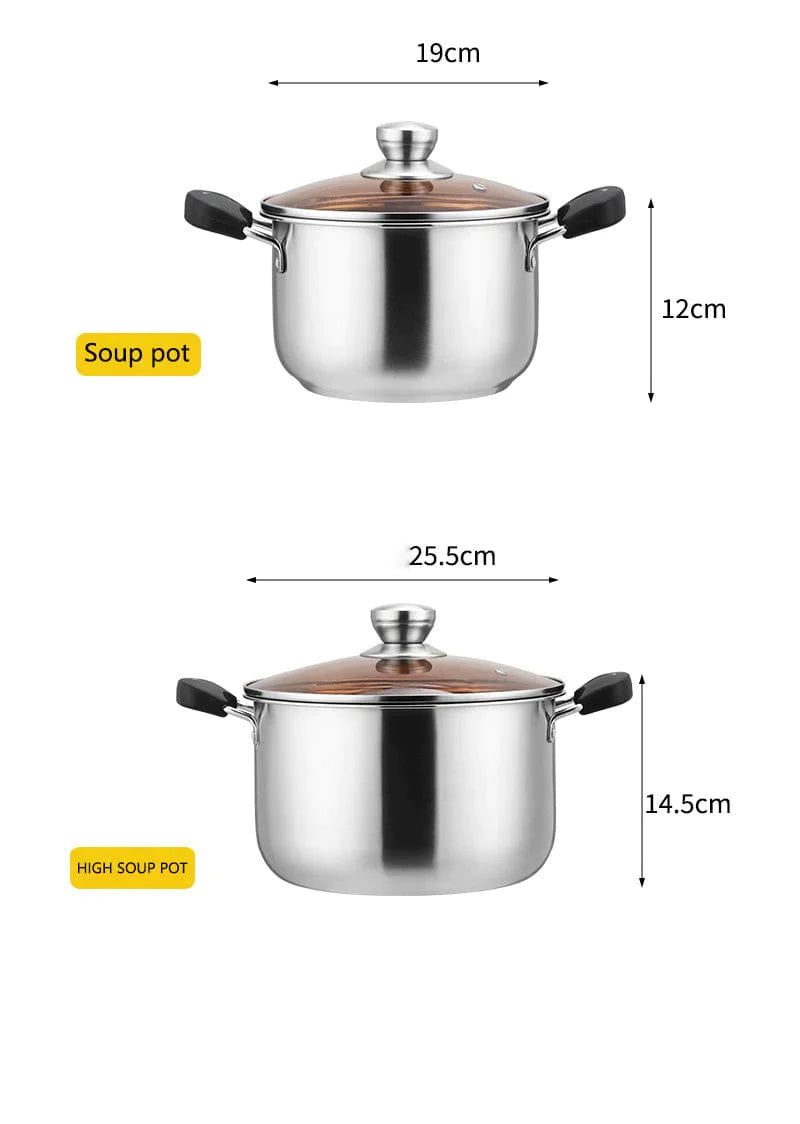 Stainless Steel Double Bottom Pot