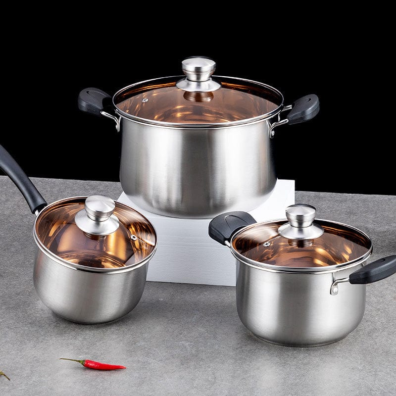 Stainless Steel Double Bottom Pot