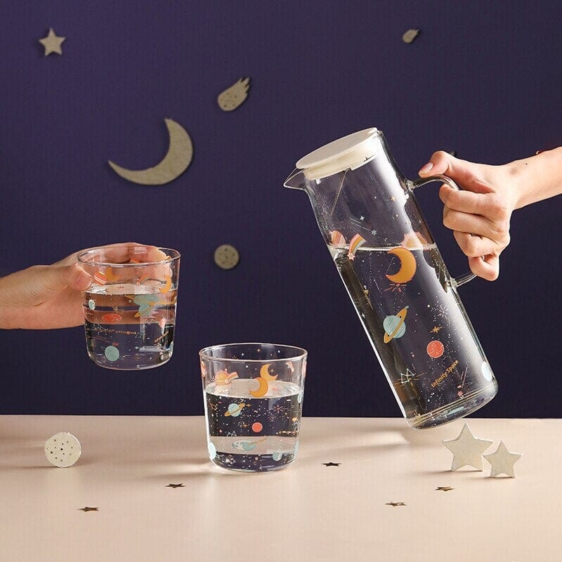 Starry Sky Borosilicate Glass Pitcher