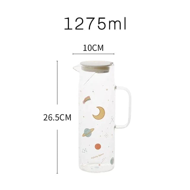 Starry Sky Borosilicate Glass Pitcher