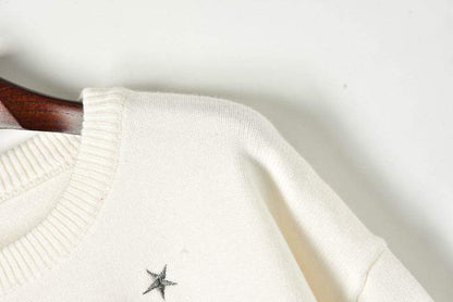 Starry Sky Embroidery Sweater Sweater