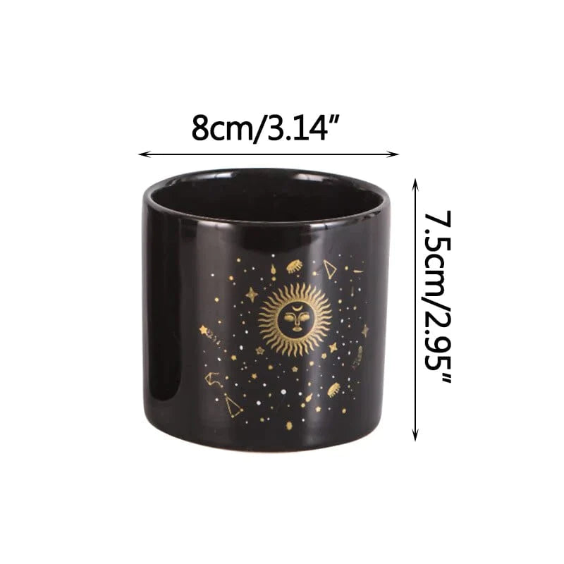 Starry Sun & Moon Flowerpot