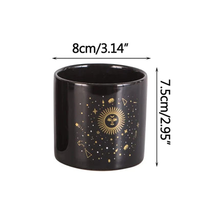 Starry Sun & Moon Flowerpot