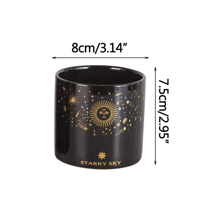 Starry Sun & Moon Flowerpot