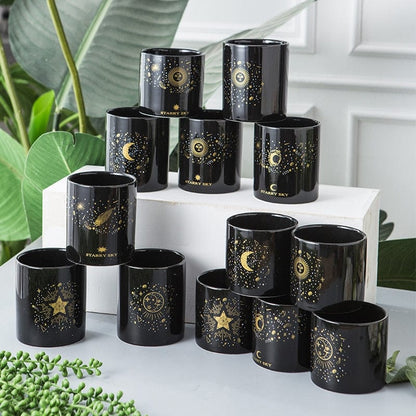 Starry Sun & Moon Flowerpot