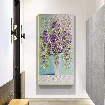 Stereoscopic Flowers Canvas Wall Art