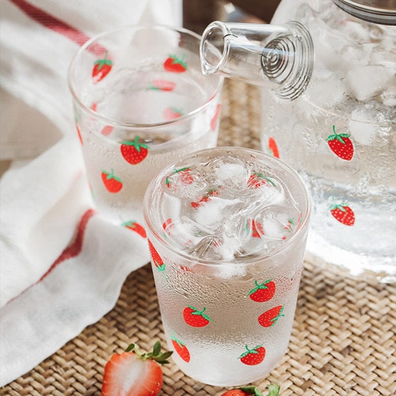 Strawberry Glass Teapot