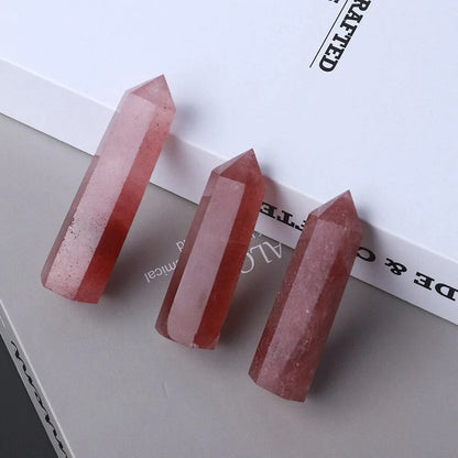 Strawberry Quartz Crystal Point