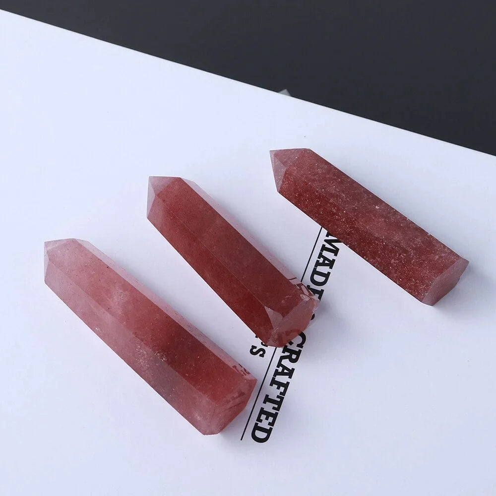 Strawberry Quartz Crystal Point