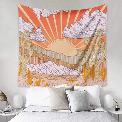 Sun Landscape Tapestry