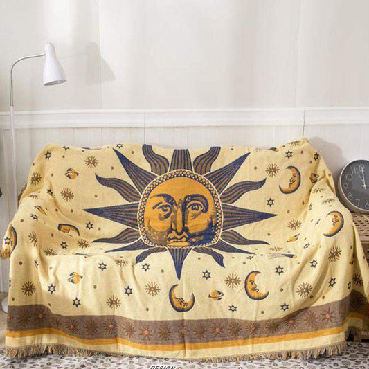 Sun & Moon Stars Throw Blanket Blankets & Throws