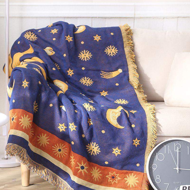 Sun & Moon Stars Throw Blanket Blankets & Throws