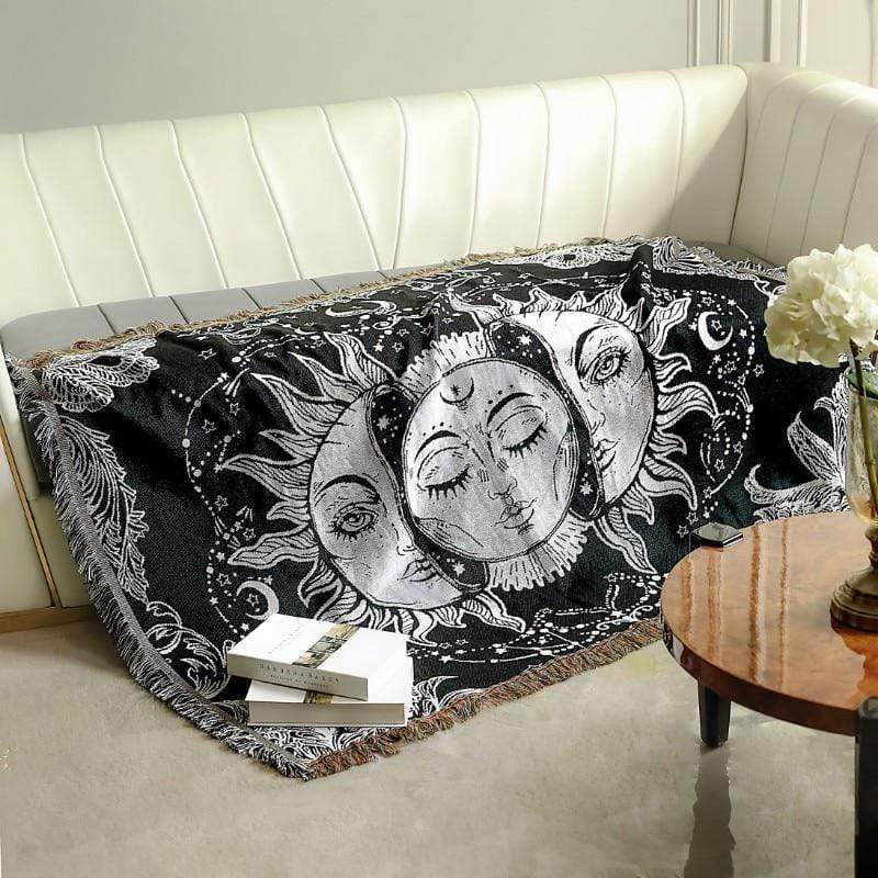 Sun Moon Throw Blanket Blankets & Throws