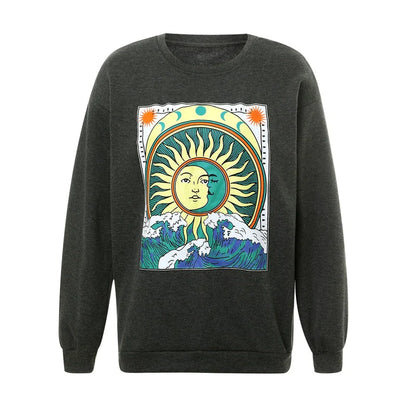 Sun & Moon Waves Hoodie