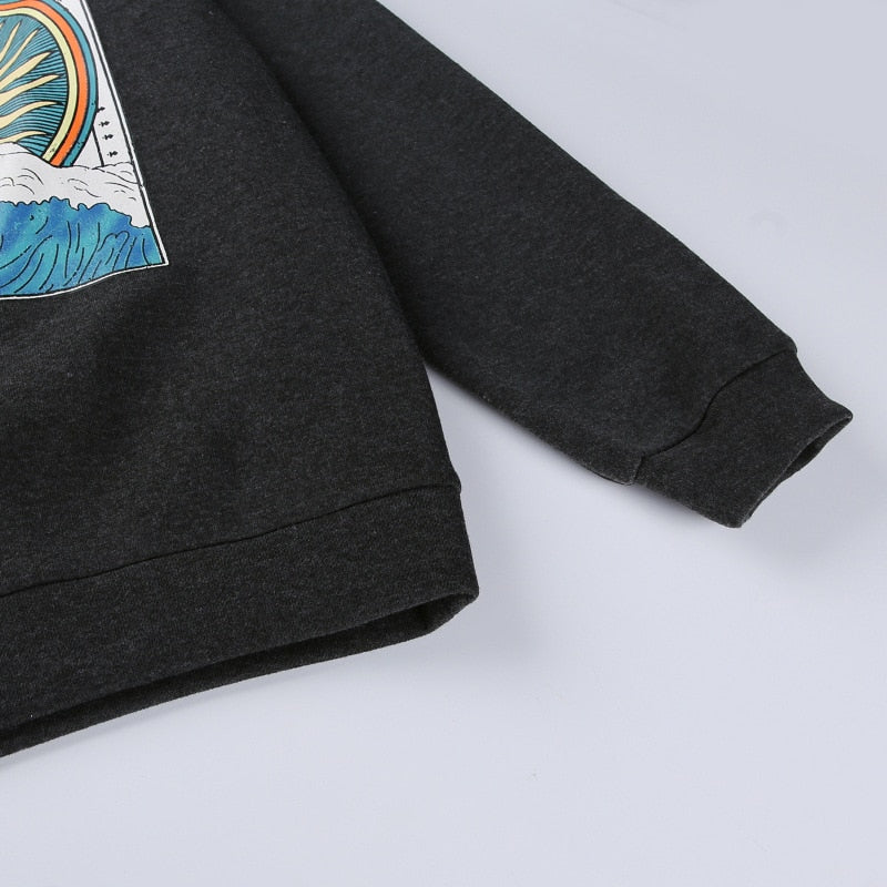 Sun & Moon Waves Hoodie