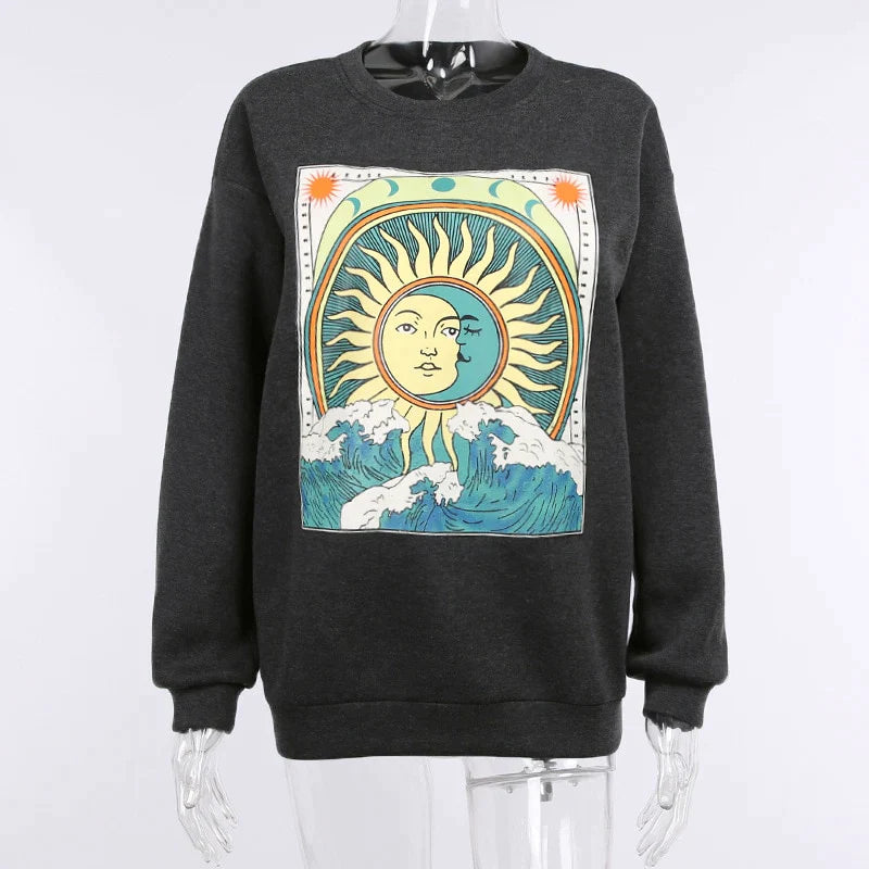 Sun & Moon Waves Hoodie