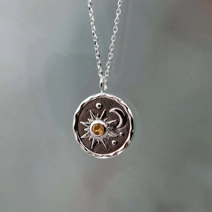 Sun and Moon Necklace