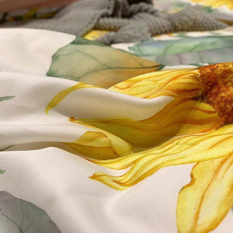 Sunflower Egyptian Cotton Bedding Set Duvet Covers & Sets