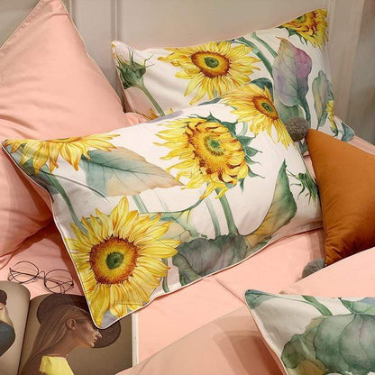 Sunflower Egyptian Cotton Bedding Set Duvet Covers & Sets