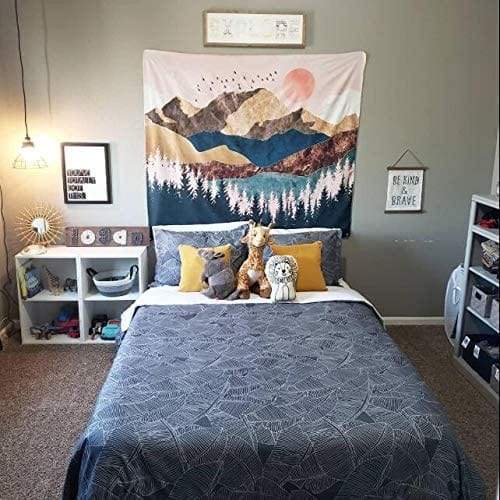 Sunset Mountains Tapestry