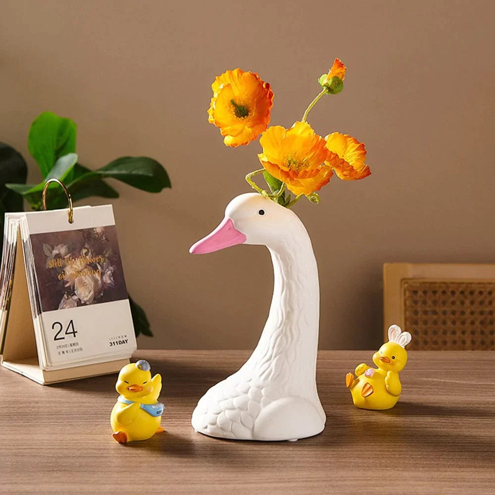 Swan Head Vase