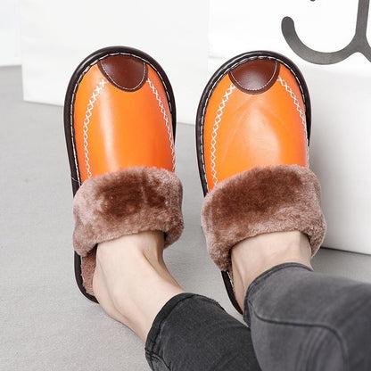 The Indoor Thick-Soled Warm Home Lovers Shoes Slippers orange Bedding slippers